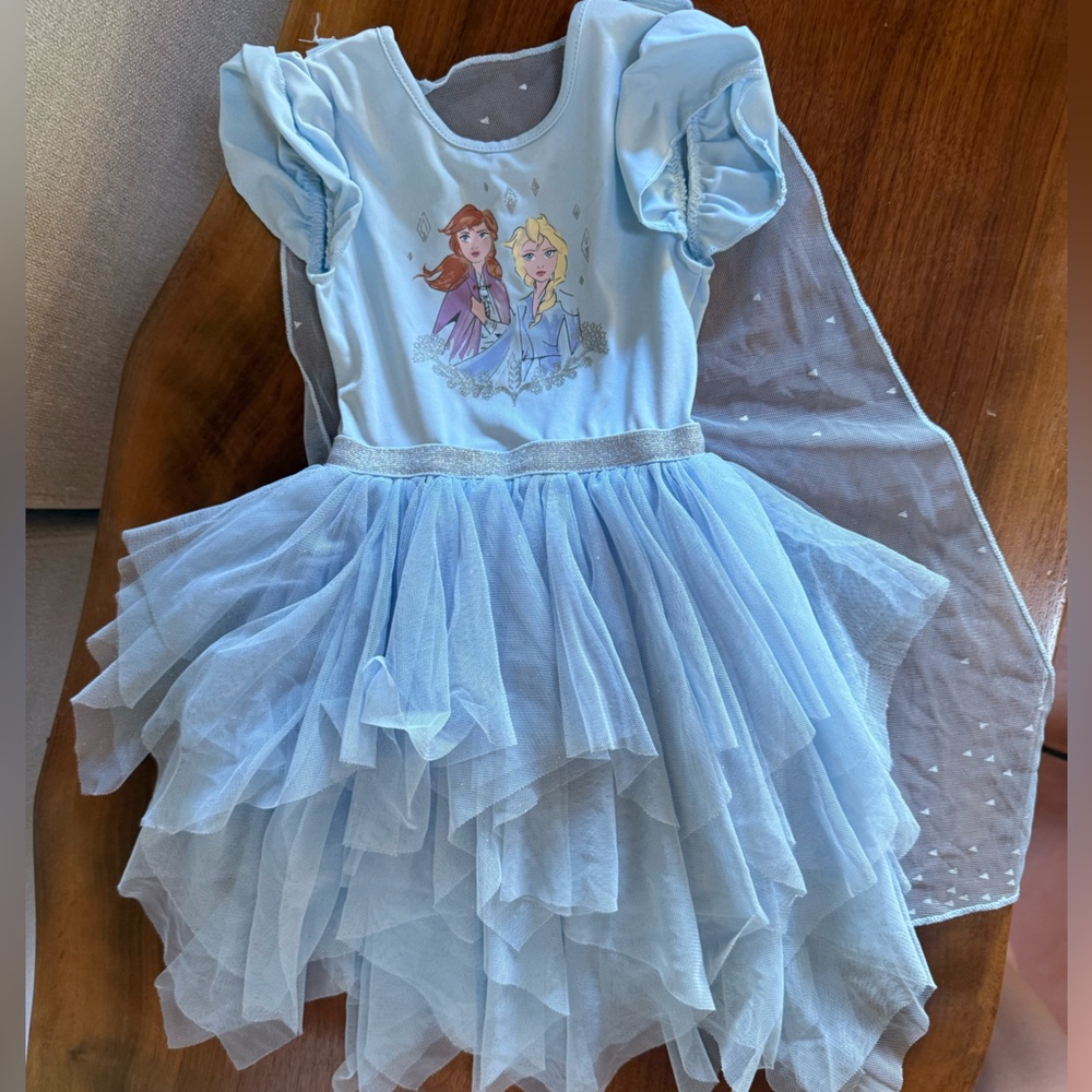 Disney Frozen 2t Elsa and Anna dress with cape